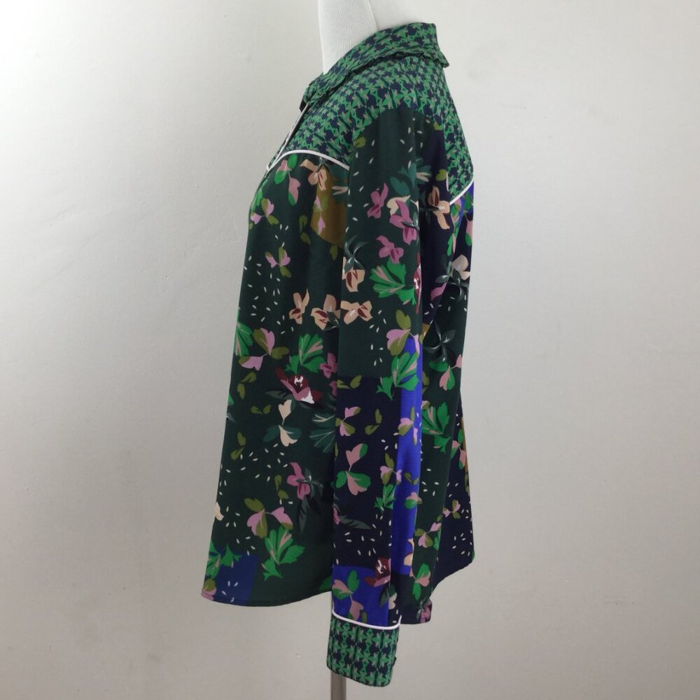 Cabi Floral Mixed Print Shirt m - Picture 4 of 10